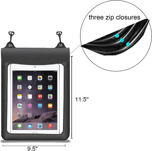 Tablet Waterproof Case Dry Bag Pouch for Samsung Galaxy Tab A9+ Plus, A9, S9, S9 FE, S9+, A7 Lite, iPad 10.9 10.2