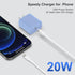 Phone Charger, 2 Pack 20W PD USB C Wall Fast Charger Adapter with 2 Pack 6FT Type C to Lightning Cable