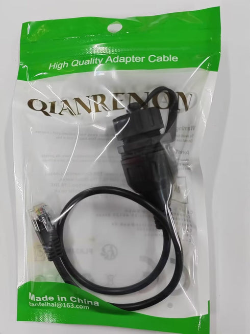 QIANRENON RJ11/RJ12 6P6C Waterproof Connector, CAT3 RJ12 Male to Female Outdoor Telephone Line Socket, IP67 Waterproof,