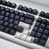4pcs White Topographic Keycaps, PBT Cherry Profile Dye-Sublimation Custom Keycap Set for Mechanical Keyboards