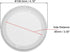 uxcell Speaker Grill Cover 3 Inch, 106.5mm Mesh Decorative Circle Subwoofer Guard Protector - White 2pcs