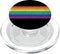 PopSockets MagSafe PopGrip for iPhone - Rainbow Flag Retro Style LGBT Gay Pride