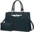 LOVEVOOK Laptop Tote Bag for Women, Leather Business Office Work Bag Computer Briefcase