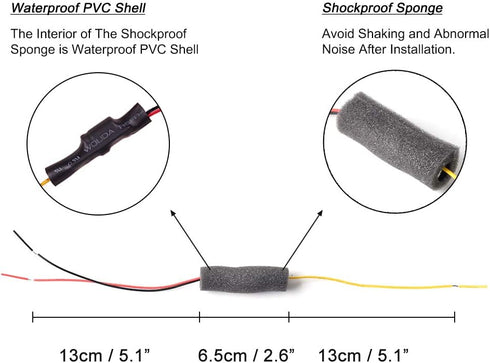 Car Backup Camera Filter - Universal 12V DC Power Rectifier for Reverse Camera Anti-Interference, Compatible with BMW