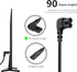 IJP 10FT 24" 32" 40" 43" 48" 49" 50" 55" 60" 65" 75", UN40 UN43 UN48 90 18AWG 2-Prong C7 Longer TV Power Cord