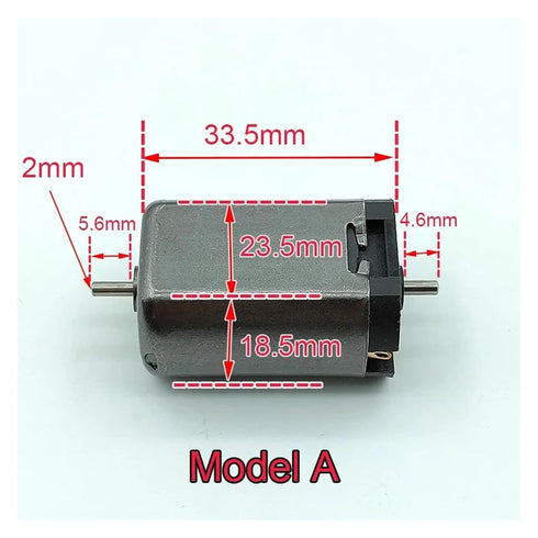 S25HH0 5 DC12-24V 10000-20000RPM Pole Rotor Dual Shaft DC Motor High Speed Strong Magnetic Big Motor RC Toy Railway