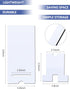 Frienda 4 Pieces Sublimation Blank Phone Stand - Wood Smartphone Holders for Desk, DIY Craft Charging Stand for Home