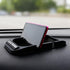 FALVFUN Car Dashboard Anti-Slip Mat Phone Holder, Multifunctional Double-Groove Vehicle Dash Sticky Pad with Number