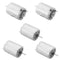 Fielect 5Pcs DC Motor 6V 11000RPM 0.35A Micro Motor Electric Motor Round
