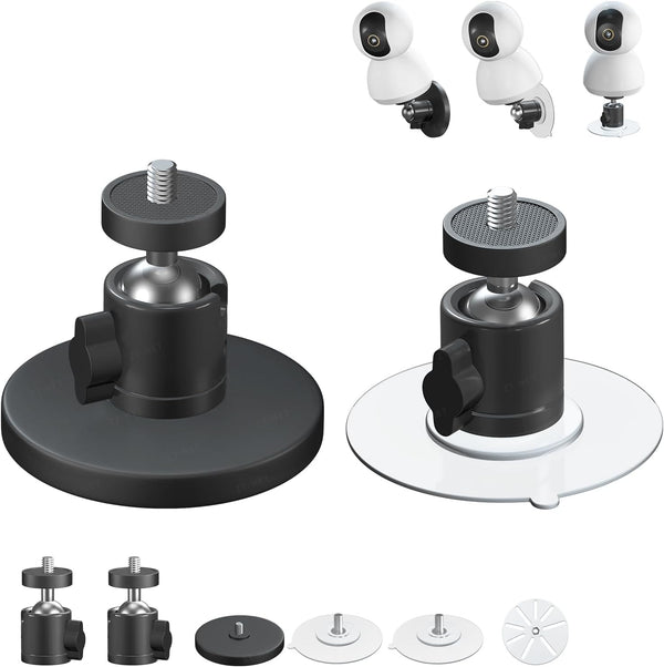 ZT-NET 24lb Magnetic Camera Mount Base with Mini Ball Head Super Strong Rubber