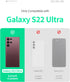 GOOSPERY Magnetic Door Bumper for Galaxy S22 Ultra Case, Easy Magnet Auto Closing Wallet, Dual Layer Protective Cover -