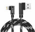 AGOZ 4FT Apple MFI Certified Lightning iPhone Cable, 90 Right Angle, FAST Charger Cord Compatible with iPhone 14