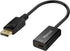 4K DisplayPort (DP) to HDMI Adapter, Gold-Plated Display Port to HDMI Converter (Male to Female) - Black
