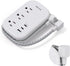 USB C Travel Power Strip - Ultra Flat Extension Cord with 3 Outlets and 3 USB Ports