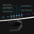 3 (3200k, 4500k, 6900k), Dimmable Diyeeni Curved Monitor Light Bar with Touch Control, Color Temperatures RGB, Timing