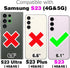 Asuwish Samsung Galaxy S23 5G Phone Case, Dual Layer Rugged Hybrid Protective Cover with Tempered Glass Screen