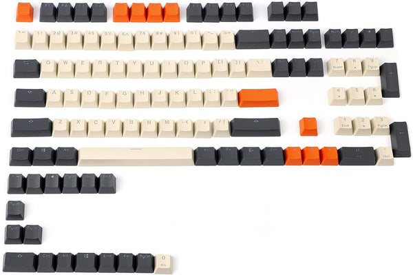 Carbon Miami PBT Double Shot Shine Through ANSI Backlit Keycaps for MX Mechanical Keyboards (Only Keycap)