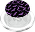 Retro Spooky Creepy Witch Bats Goth Black Purple, PopSockets PopGrip for MagSafe