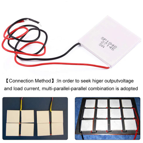 Thermoelectric Peltier Module, High Temperature Power Generator TEG 150?, White 40x40mm