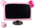 1 Pcs Cute Cat Ear Computer Monitor Cover, Kawaii Pink Dustproof Screen