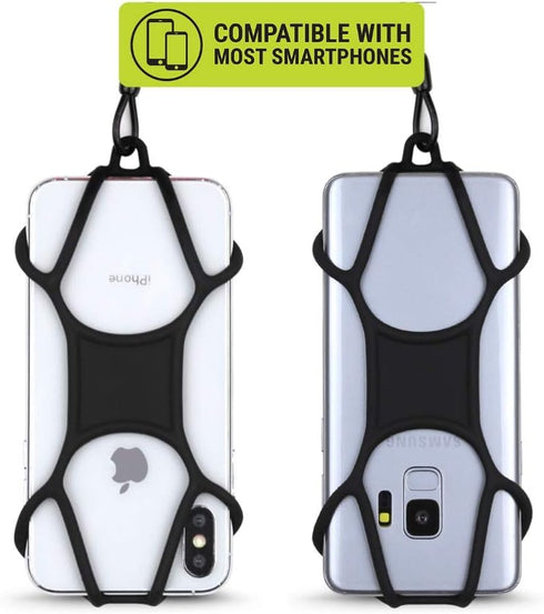 Gear Beast Universal Phone Lanyard Holder, Silicone Neck Strap and Ring Grip for Cell Phones