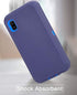 Galaxy A10E Case with Built-in Screen Protector, Tri-Layer Heavy Duty Full-Body Shock Absorption Cover (Navy)