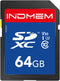 elecacc 64GB SD Card, High Speed up to 90M/S, C10/U3/V30, SDXC UHS-I Memory