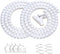 White Cable Management Sleeve Tubes, Power Cord Organizer Protectors for Pets, 2 PCS with Electrical Cable Clips