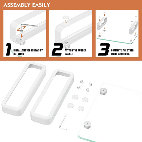 HD02T-001 Hemudu Clear Computer Monitor Stand Riser Multi Media Desktop Stand for Flat Screen LCD LED TV