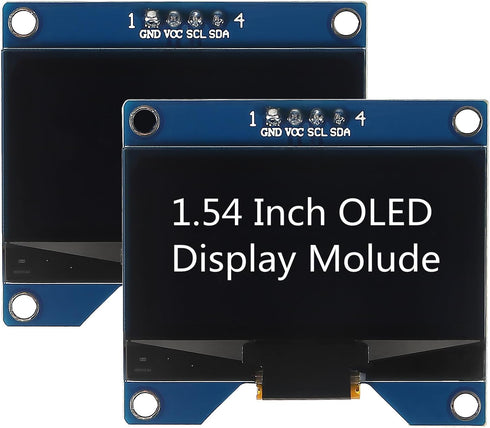 MELIFE 2pcs 1.54 Inch OLED I2C IIC Display Module, 128x64 Pixel SSD1309 Driver