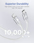 Power USB C to Lightning Cable 6FT 2Pack, MFi Certified Braided Fast Charger for iPhone 14, 13, 12, iPad & more.