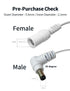 Tonton 2M 6.6FT 5.5mm 2.1mm 90 DC Power Extension Cable x Degree Right Angle Female to DC Male Power Adapter Cord