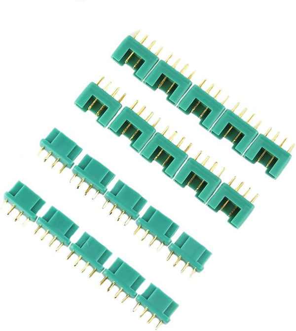10 Pairs MPX M6 Connector Plug - Multiplex Socket for RC Lipo Battery Quadcopter/Buggy