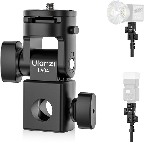 ULANZI LA04 Light Stand Mount Adapter with 1/4 Screw, Quick Release Mounting