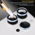 Camera Lens Protector for iPhone 13 Pro & iPhone 13 Pro Max, Tempered Glass Lens Protector Aluminum Alloy Ring Camera Cover Fits for iPhone 13 Pro/iPhone 13 Pro Max (Blue)