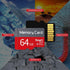 funxwe 2 Pack 64GB (64GB x2) TF Card with Adapter, Ultra High Speed SD Card Flash Memory Card