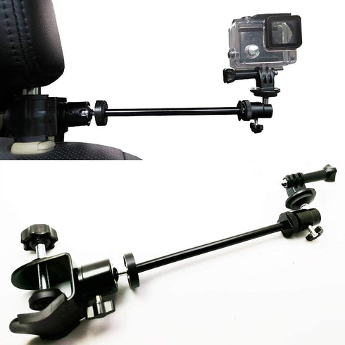 Pmsanzay 3in1 Adjustable Heavy Duty Universal Action Camera Desk Pole Clamp Holder Mounts for Waterproof Camera/Digital