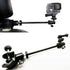 Pmsanzay 3in1 Adjustable Heavy Duty Universal Action Camera Desk Pole Clamp Holder Mounts for Waterproof Camera/Digital