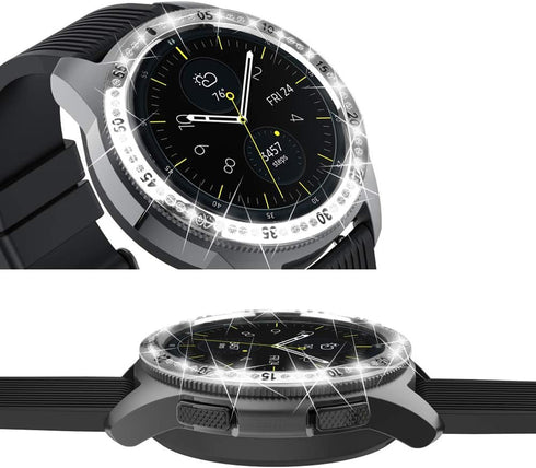 Samsung Compatible Crystal Metal Bezel Ring Protection Cover for Galaxy Watch 42mm & 46mm