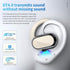Open Ear Headphones, Wireless Earbuds with 360-Degree Panoramic Sound, 48H Range, IPX7 Waterproof, LED Display for