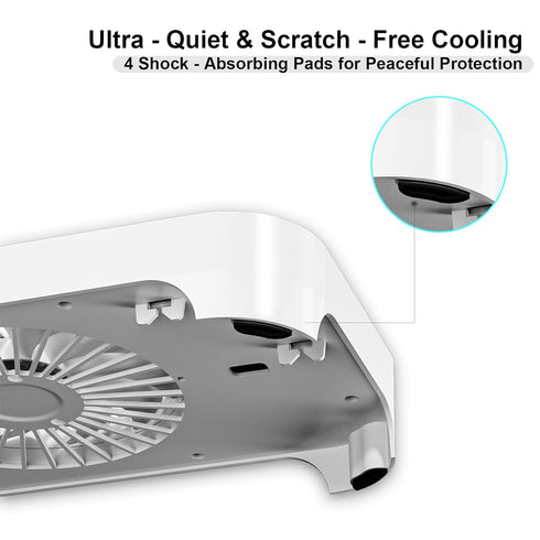 GSCOLER X3 18dB 140mm USB Cooling Fan, Ultra-Quiet USB PC Fan with Built-in Cable & One-Touch Switch for Router