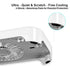 GSCOLER X3 18dB 140mm USB Cooling Fan, Ultra-Quiet USB PC Fan with Built-in Cable & One-Touch Switch for Router