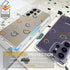 Cute Phone Case for Samsung Galaxy S24 Ultra - Clear Design, Transparent Kawaii Protective Case for Women, Smiley Face