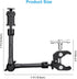 FOMITO 11 inch Articulating Magic Arm + Super Clamp for DSLR Rig Camera, LCD Monitor, LED Video Light