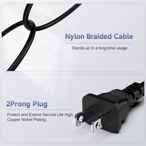 DC 14V Power Cord for Samsung Monitors 32" 27" 24" 22" 20" 19" 18" 17" 15" - Compatible Power Supply