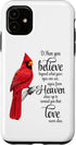 iPhone 11 Cardinal Red Bird Sign from Heaven Angel Case