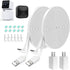 20FT L-Shaped Connector Power Extension Cable with Charger for Wyze Cam Pan V3, Blink Outdoor, Flat Weatherproof Cord