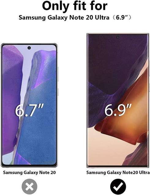 TOCOL 4 Pack Privacy Flexible Soft TPU Film Screen Protector for Samsung Galaxy Note 20 Ultra - Anti-Peeping.