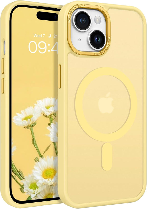 BENTOBEN iPhone 15 Plus Case, Translucent Matte Slim Shockproof Magnetic Phone Case, Protective Cover for 6.7 inch