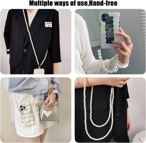Turkalla 2Pcs 2Tether Phone Crossbody Lanyard and Wrist Strap, Universal Cell Phone Lanyard Strap with Tab